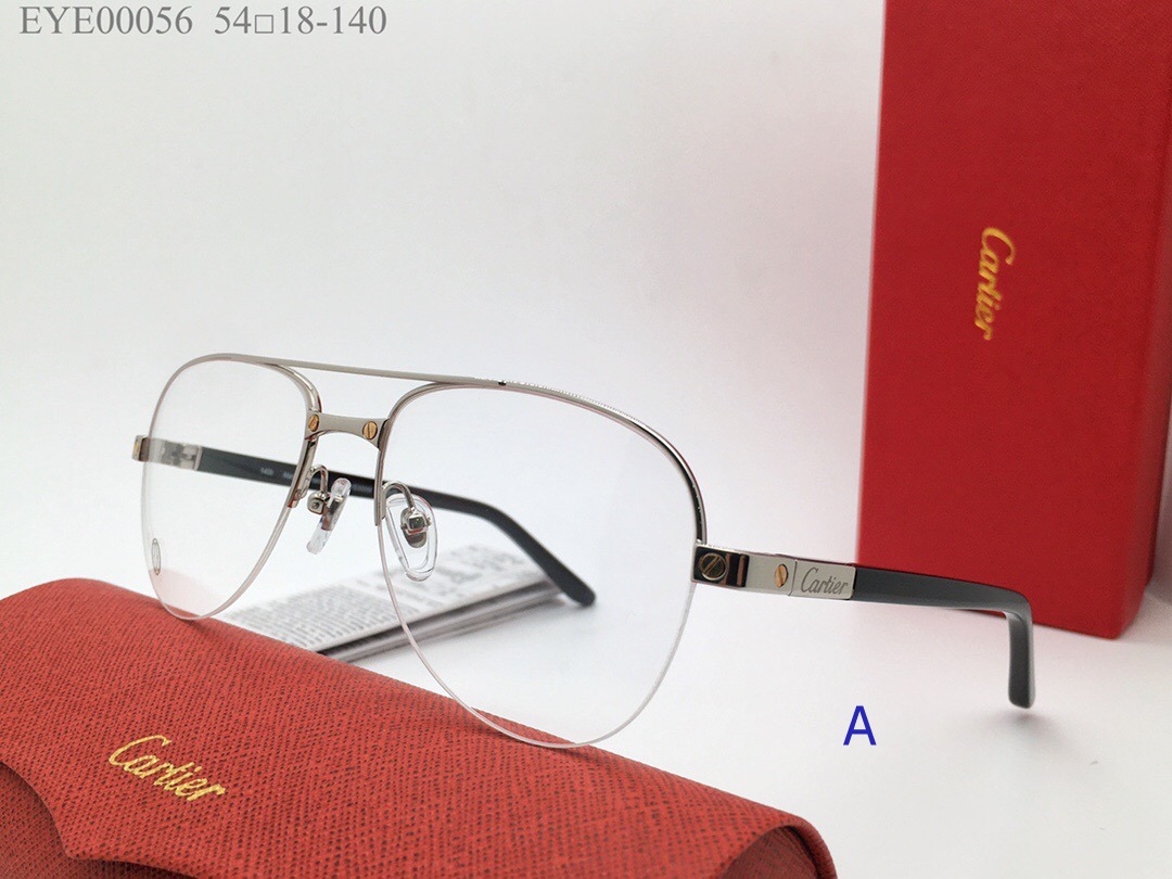 Santos Cartier Oval frame Half Eyeglasses EYE00056